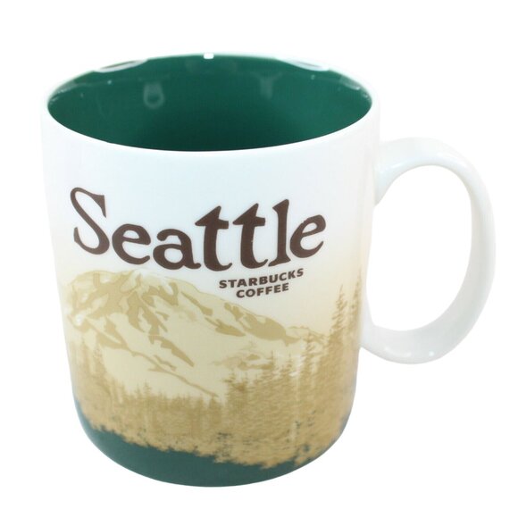 Seattle Starbucks 2008 Collector City Series Mug 16 oz Mt Rainier Original Cup